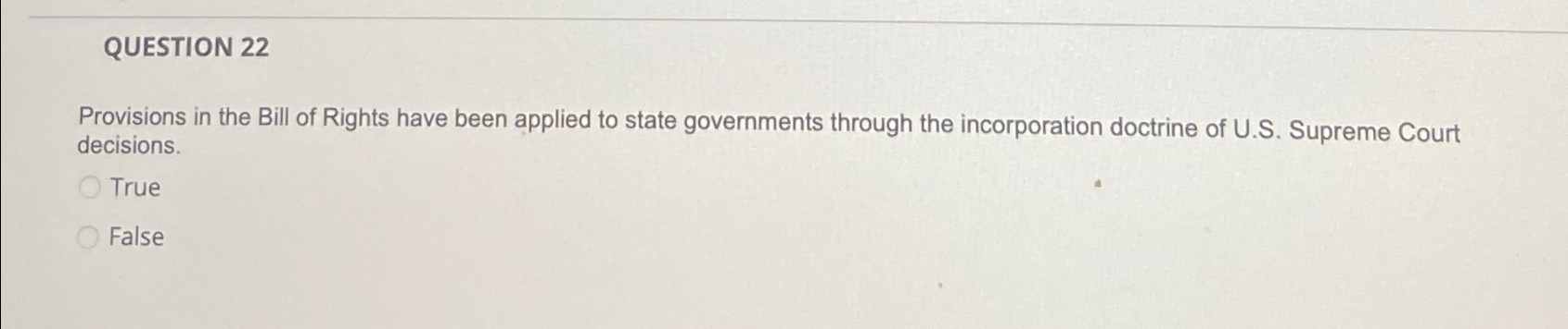 Began applying the bill of rights to state clearance governments