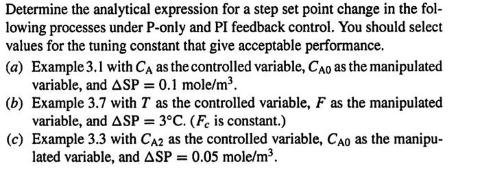Determine the analytical expression for a step set | Chegg.com
