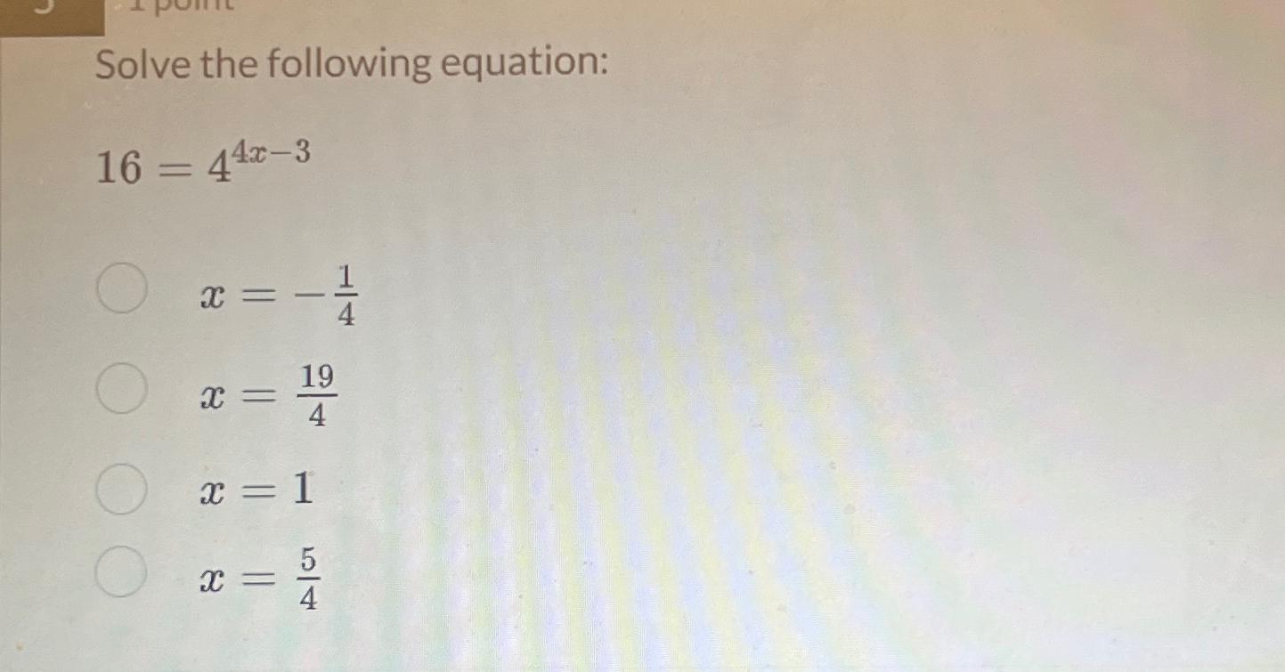 1 4x 1 6x 1 2x 3 4 solve the equation