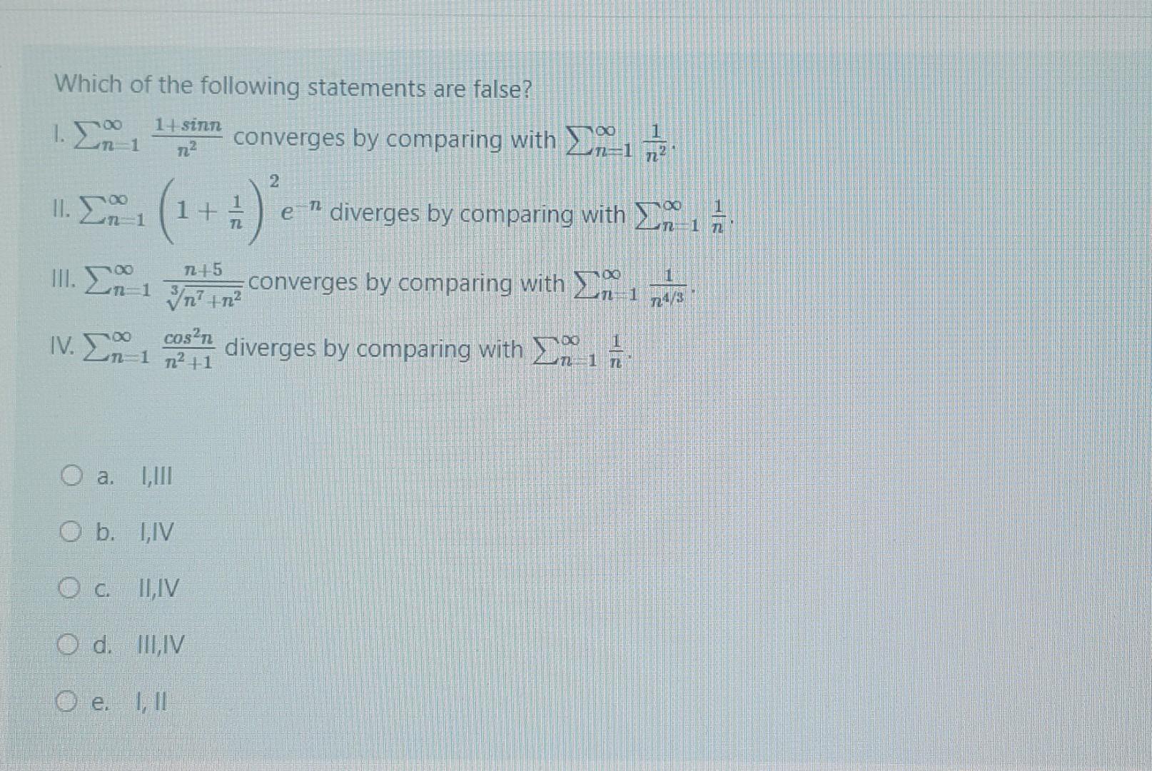 Solved Which Of The Following Statements Are False? 1. | Chegg.com