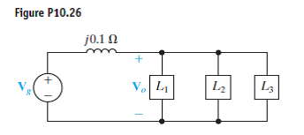 Solved: The three parallel loads in the circuit shown in Fig. 1 ...