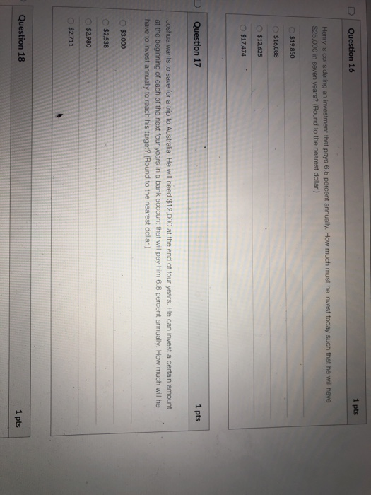 Solved 1 pts Question 14 Your tuition for the coming year is | Chegg.com