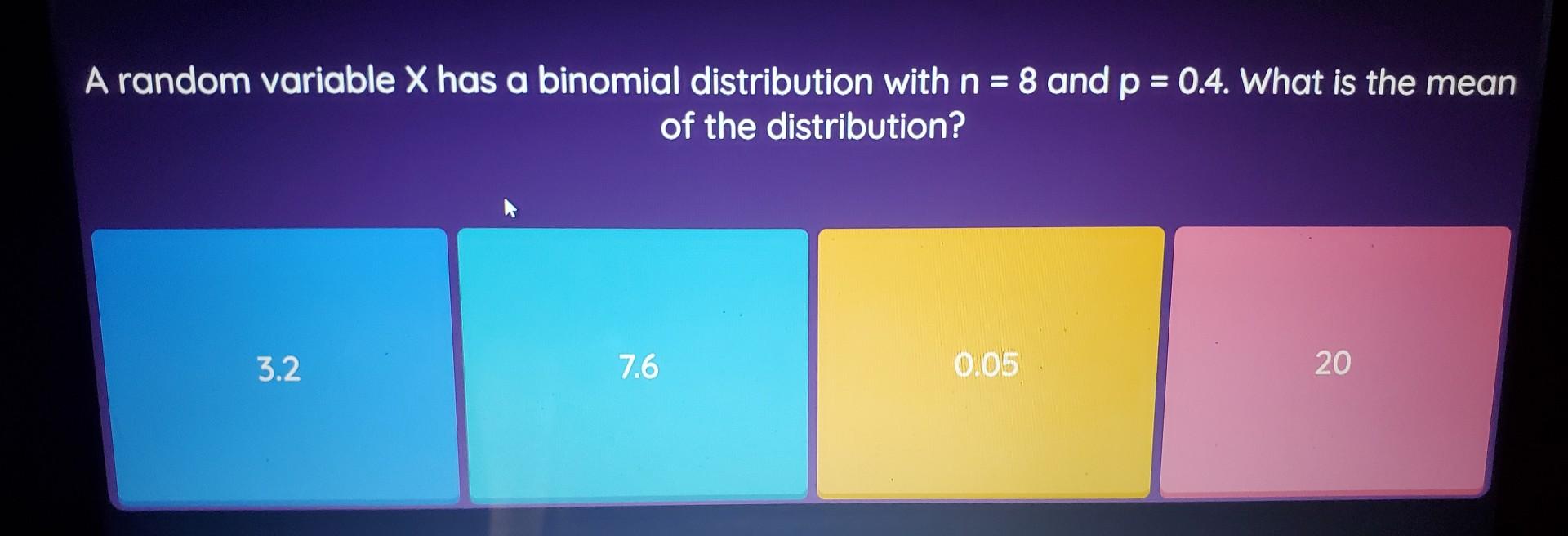 Solved A random variable X has a binomial distribution with | Chegg.com