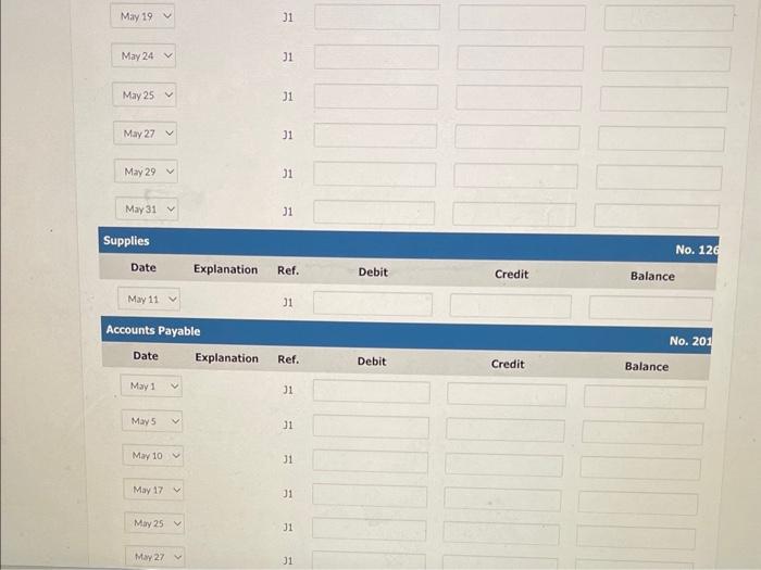 Crane Hardware Store completed the following