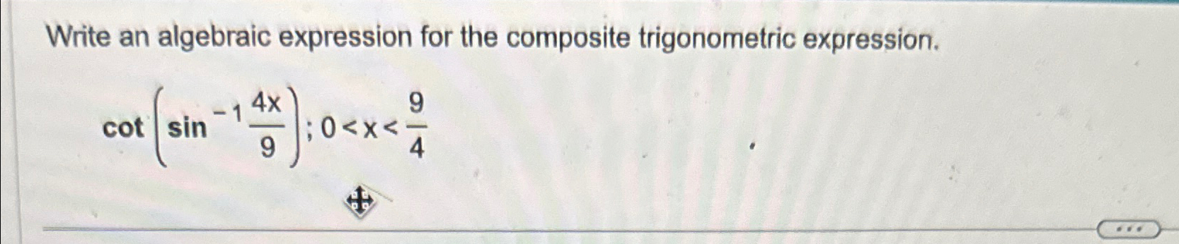 Solved Write an algebraic expression for the composite | Chegg.com