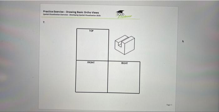 Practice Exercise - Drawing Basic Ortho Views