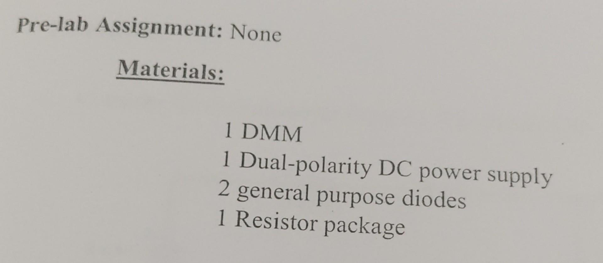 Solved Diode circuit Analysis Series, Parallel, multiple