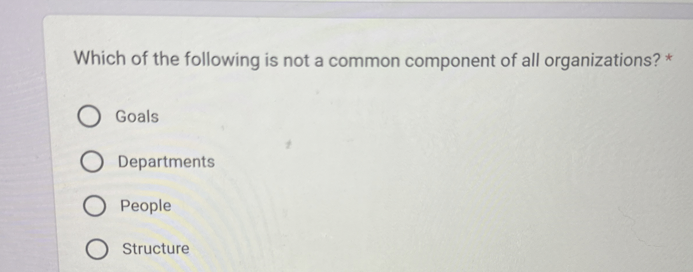 Solved Which of the following is not a common component of | Chegg.com