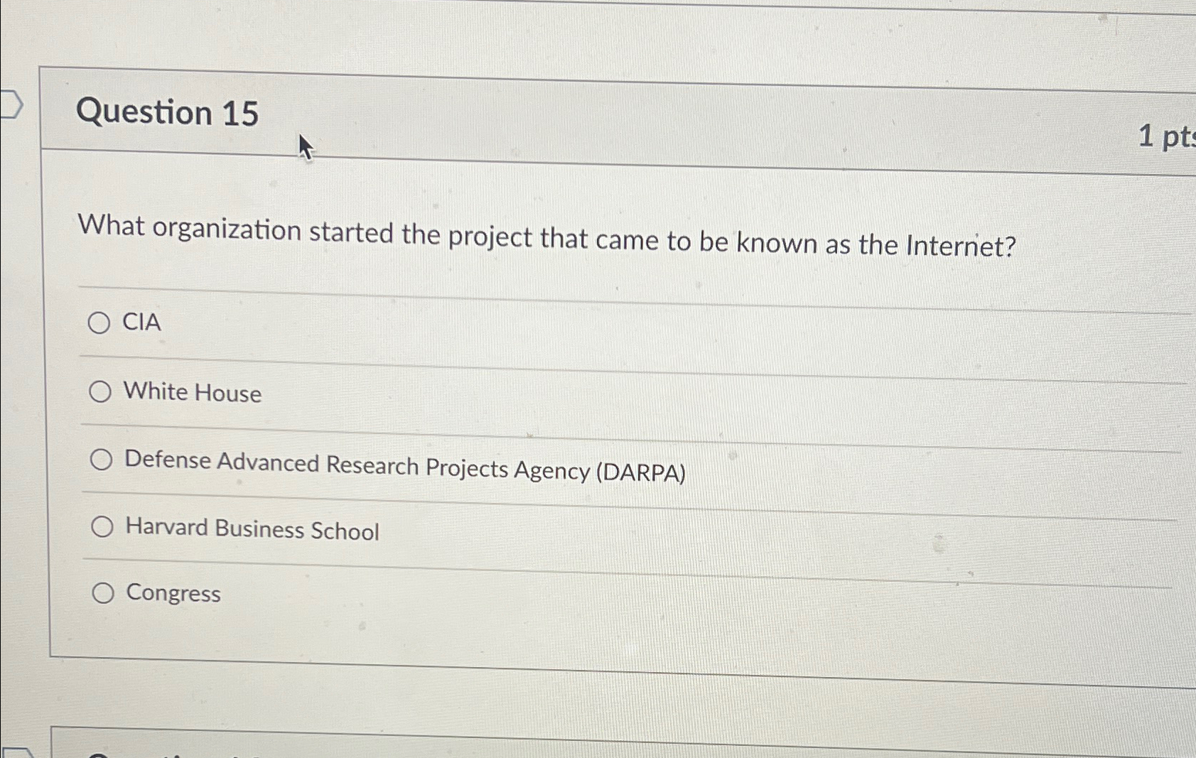 Solved Question 15What organization started the project that | Chegg.com