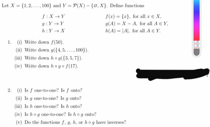 Solved Let X 1 2 100 And Y P X O X Defi Chegg Com