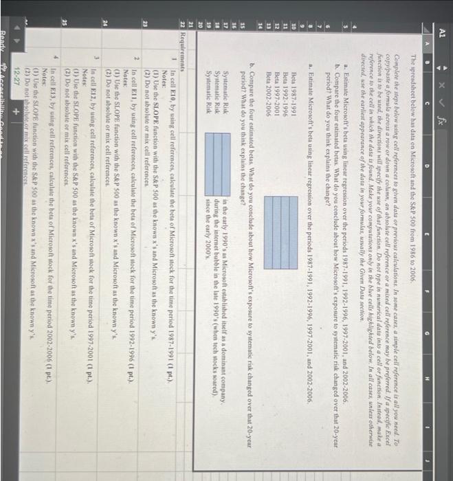 Solved Please Solve The Following( Please Solve The Excel | Chegg.com