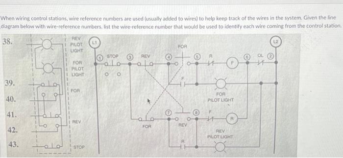 When wiring control stations, wire reference numbers | Chegg.com