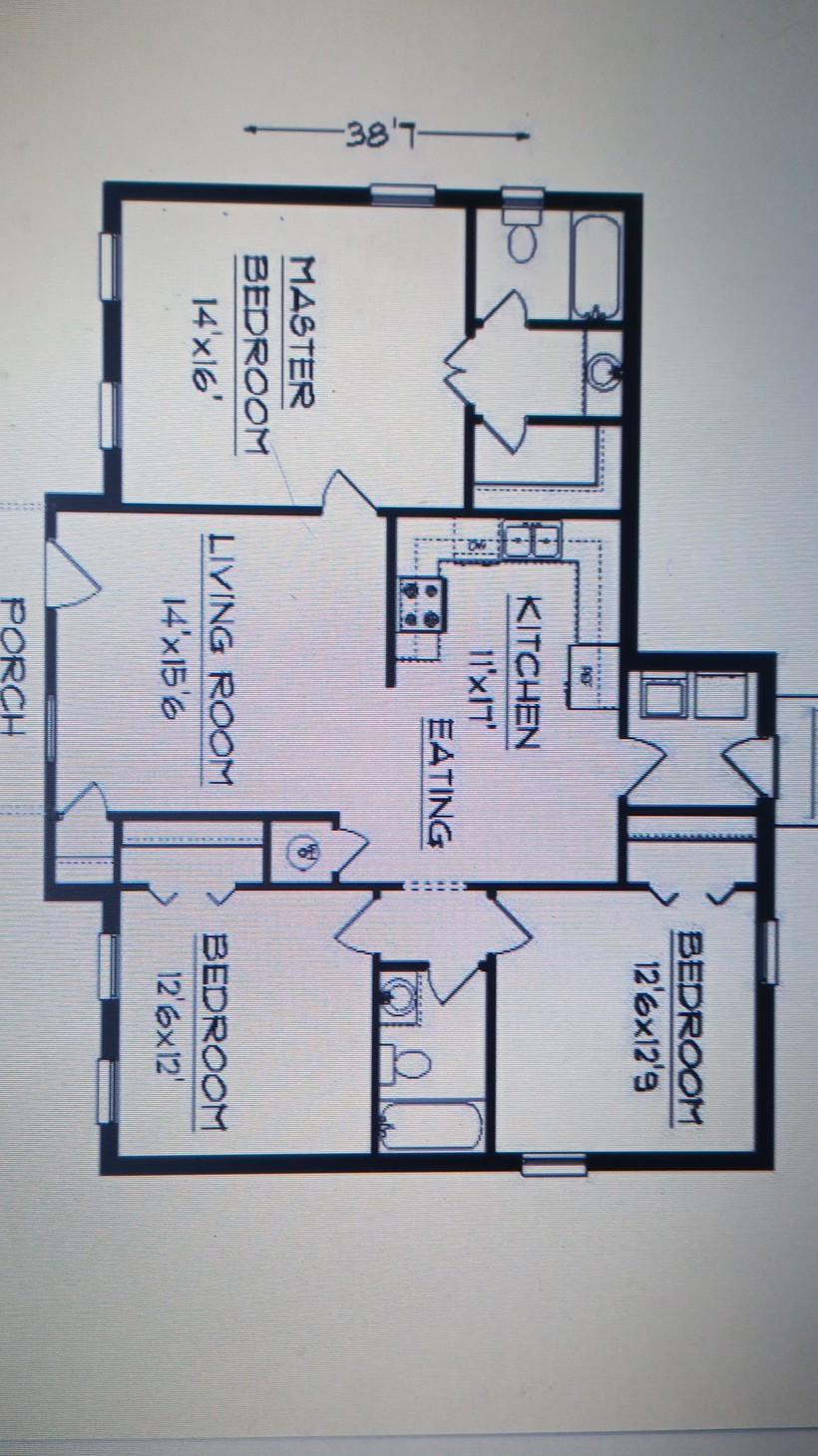 Solved Nd Bedroom 12 6x12 9 O Kitchen 11x17 Eating 3817 Chegg Com