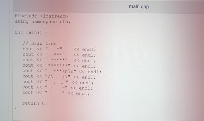 Solved Debug the code in the second image, and follow the | Chegg.com