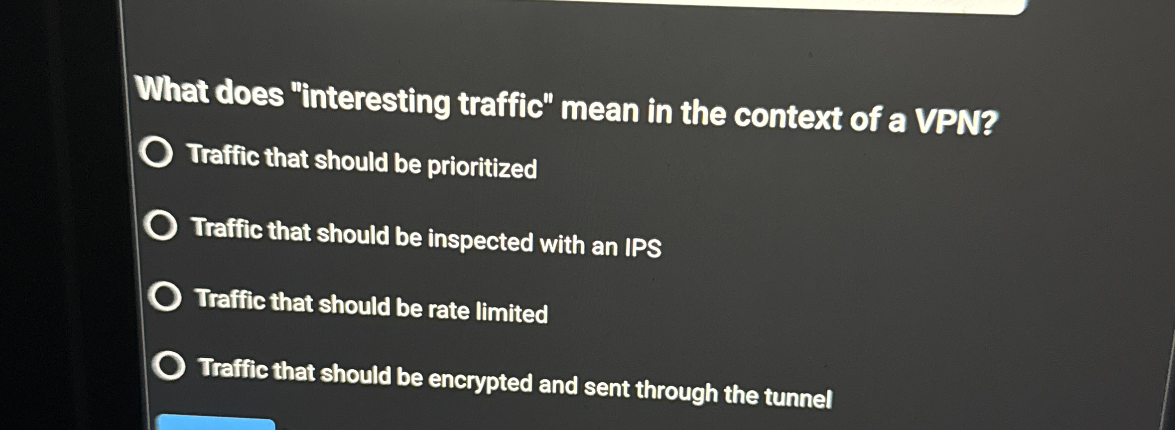 Solved What does "interesting traffic" mean in the context