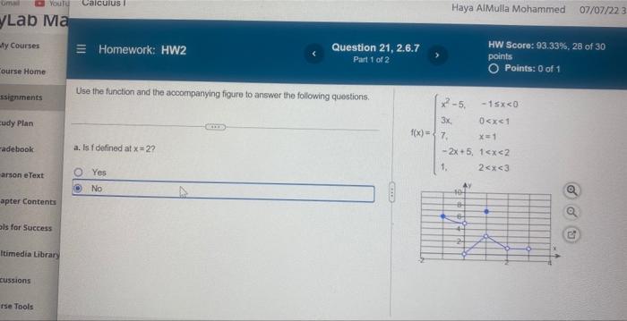 Solved YouTu yLab Ma ty Courses ourse Home ssignments cudy | Chegg.com