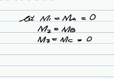 let Mr = M? = 0
M? - Me
M3 Mc = 0