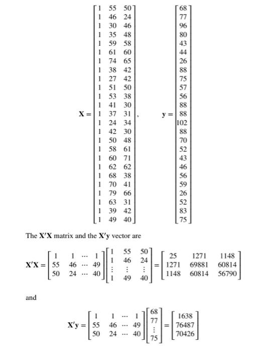 Solved Table 3 2 Patient Satisfaction Survey Datathe X′x