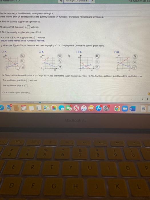 Solved ne the information listed below to solve parts a | Chegg.com