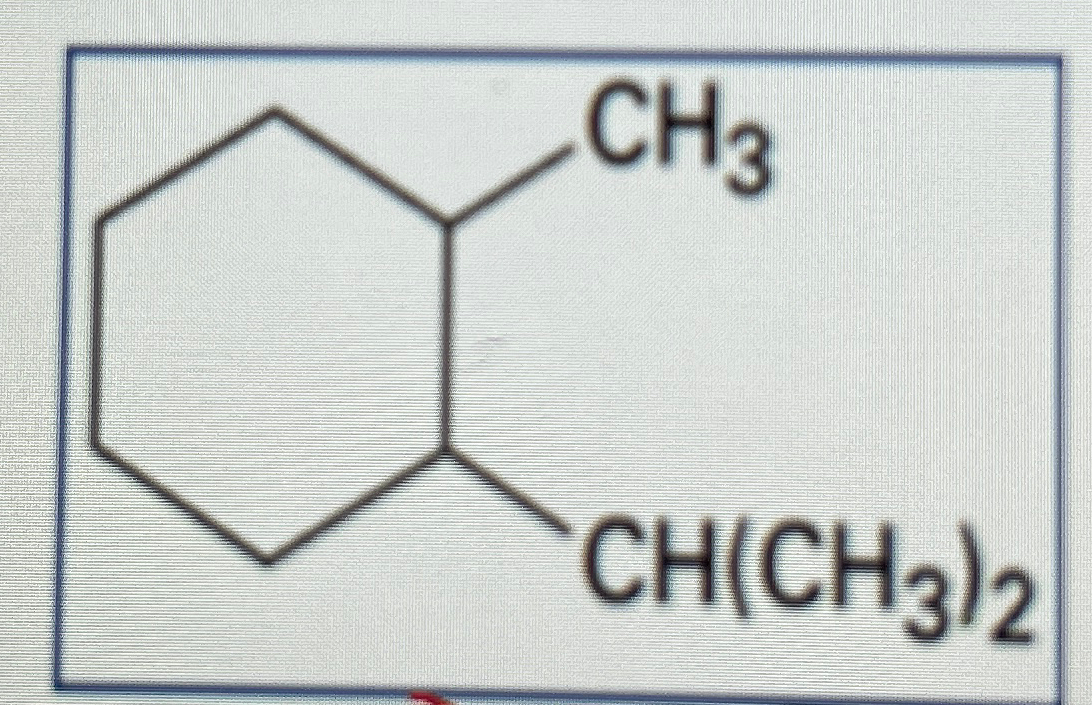 Solved What Is The Iupac Name For The Following Cycloalkane 