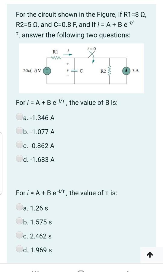 Solved For The Circuit Shown In The Figure If R1 81 R2 Chegg Com