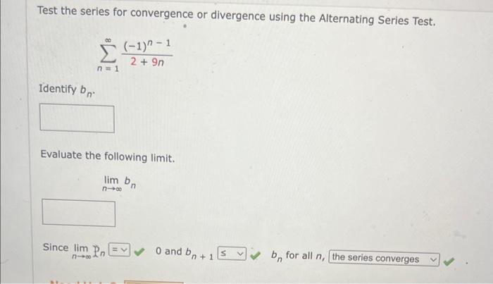 Solved Test the series for convergence or divergence using | Chegg.com