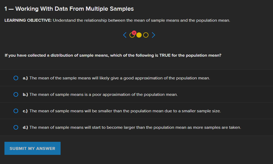 Using More Than Sample Solved 1 - Working With Data From Multiple SamplesLEARNING | Chegg.com