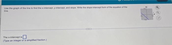 how to find the x intercept of a line on a graph