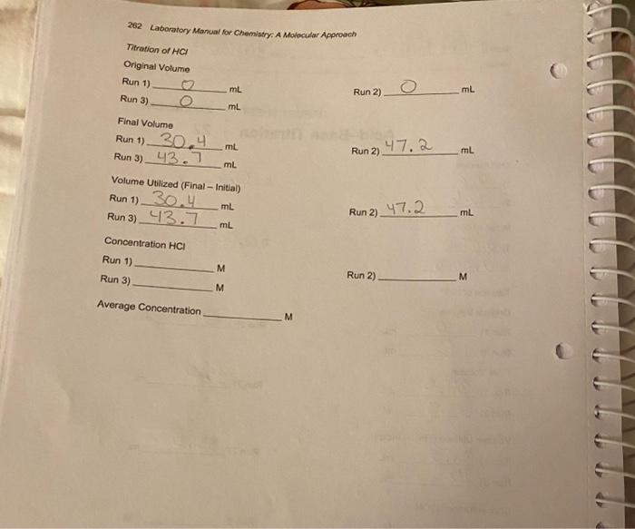 Solved 1. What was the concentration of the NaOH solution? | Chegg.com