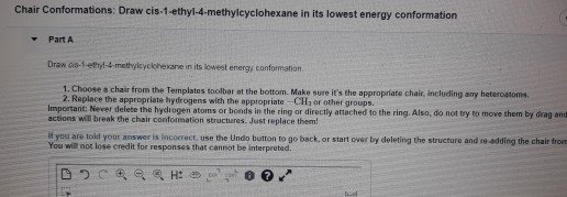 Solved Chair Conformations: Draw | Chegg.com