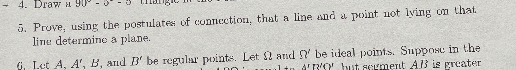 Solved Prove, using the postulates of connection, that a | Chegg.com