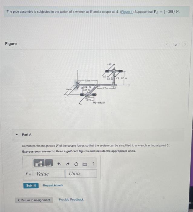 The Pipe Assembly Is Subjected To The Action Of A | Chegg.com