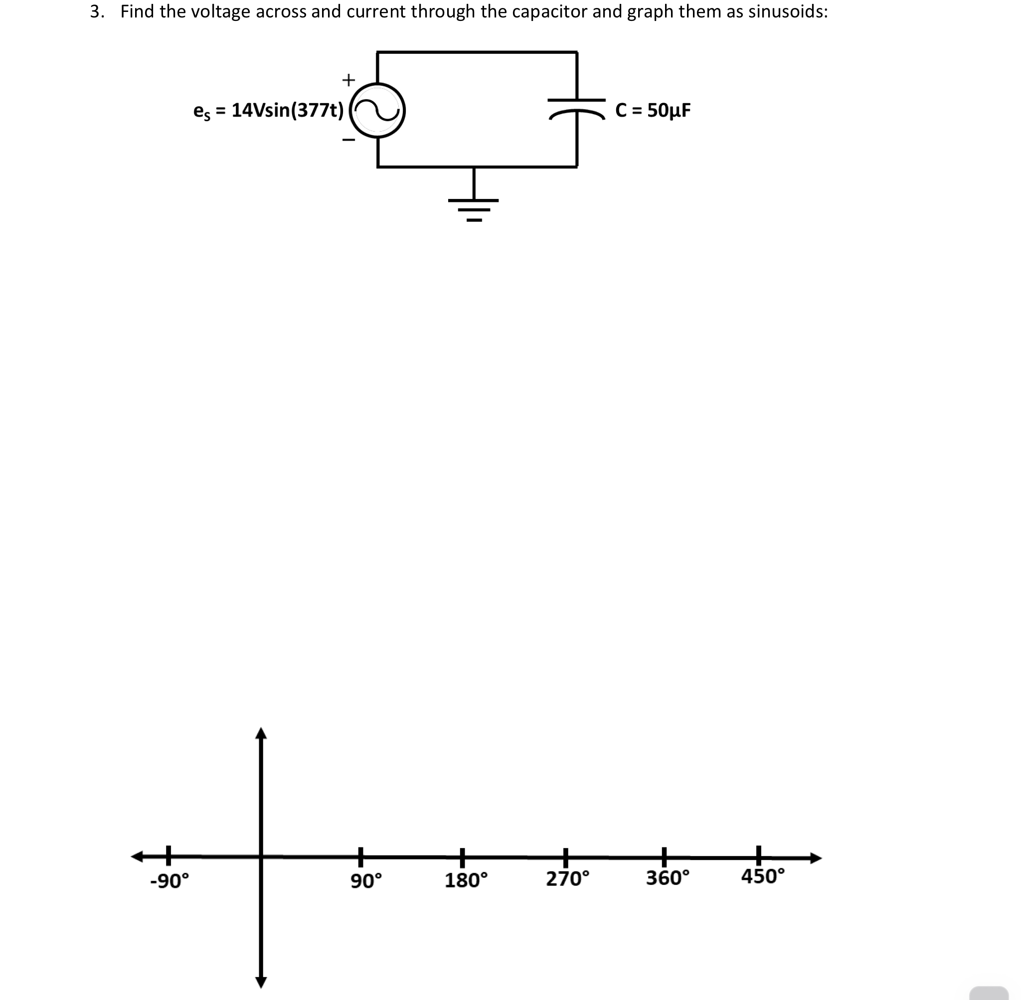 Solved Find the voltage across and current through the | Chegg.com