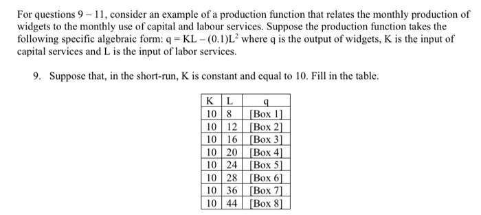 Solved For questions 9-11, consider an example of a | Chegg.com
