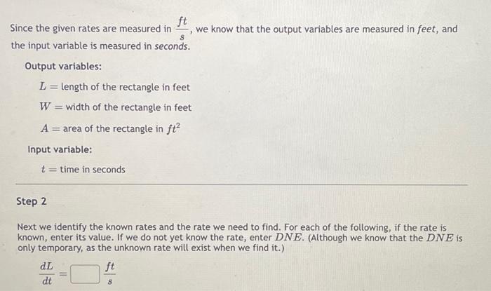 Solved The length of a rectangle is increasing at a rate of | Chegg.com