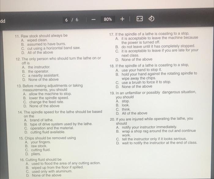 Solved 1. Approved eye protection A. is not required for the