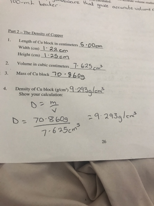 Questions for Part 2 If you had a 50ml graduated