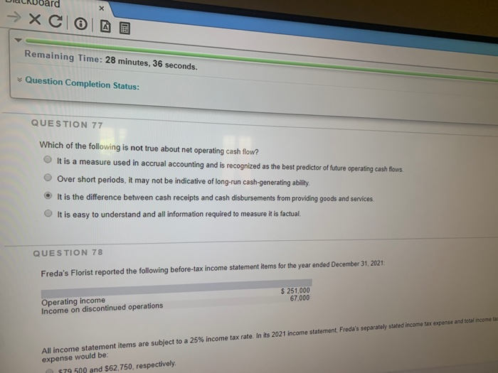 Solved Minutes, 26 seconds. Question Completion Status: | Chegg.com