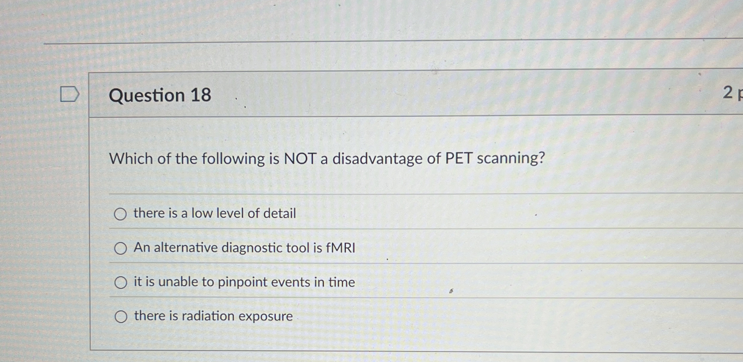 Solved Question 18Which of the following is NOT a