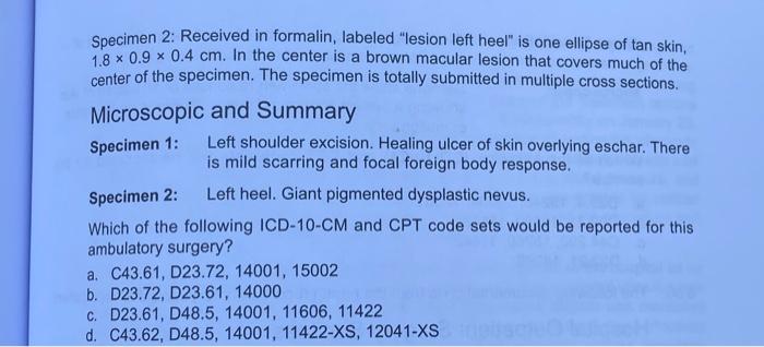 Solved 8.28. The Following Documentation Is From The Health | Chegg.com