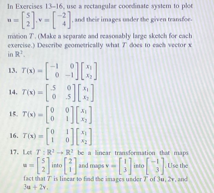 Solved In Exercises 13-16, Use A Rectangular Coordinate | Chegg.com