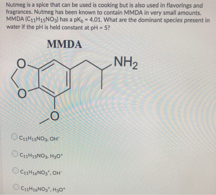 Nutmeg Key Element Solved Nutmeg is a spice that can be used is cooking but is | Chegg.com