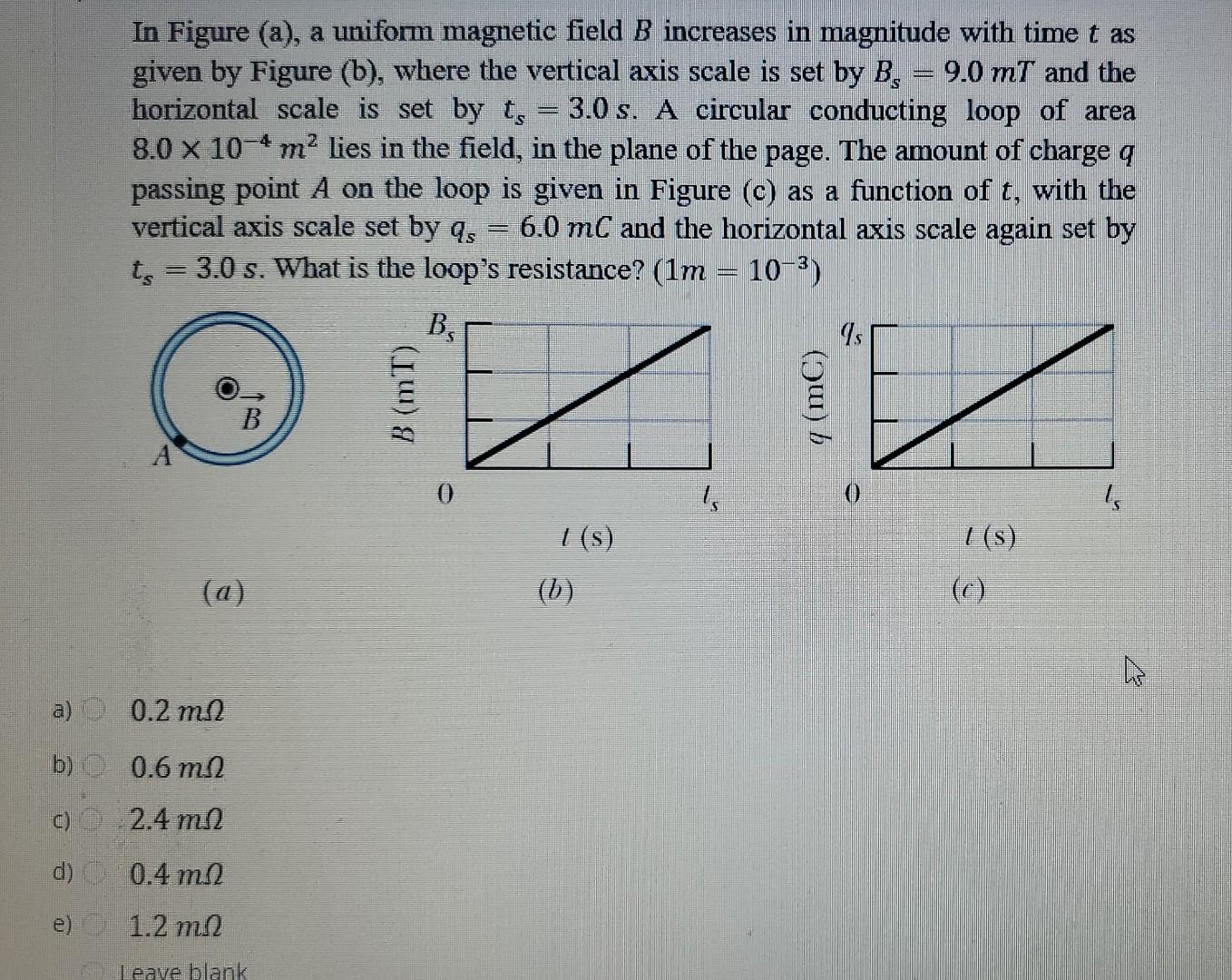 Solved In Figure (a), A Uniform Magnetic Field B Increases | Chegg.com