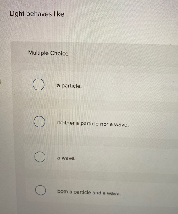 light also behaves like a particle what is this particle called