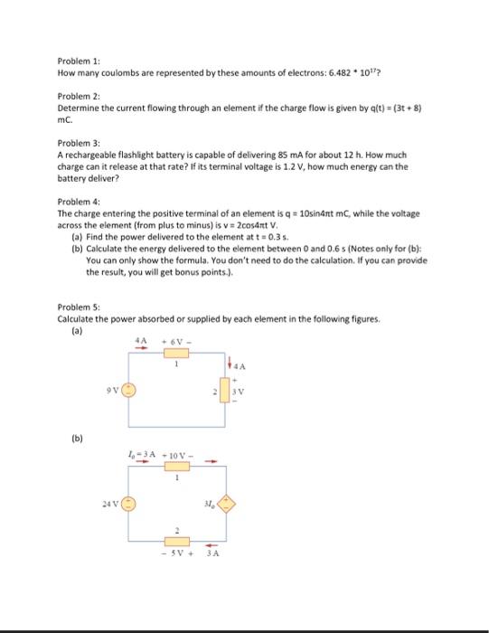 Solved Problem 2: Determine The Current Flowing Through An | Chegg.com