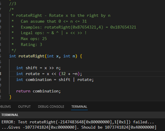 Solved I've tried making a function in C that rotates the | Chegg.com