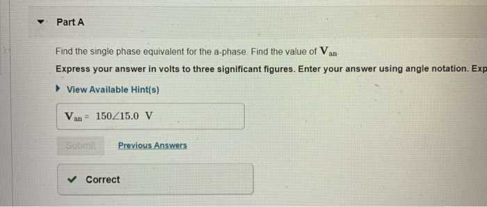 Solved A Balanced, Three-phase Circuit Is Characterized As | Chegg.com