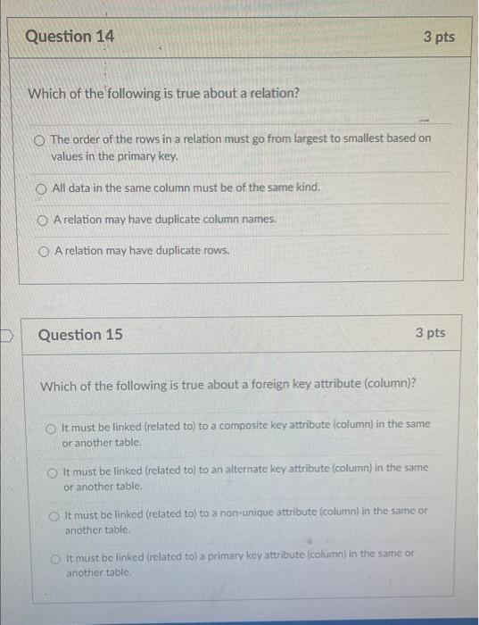 Solved Which Of The Following Is The Database Management | Chegg.com