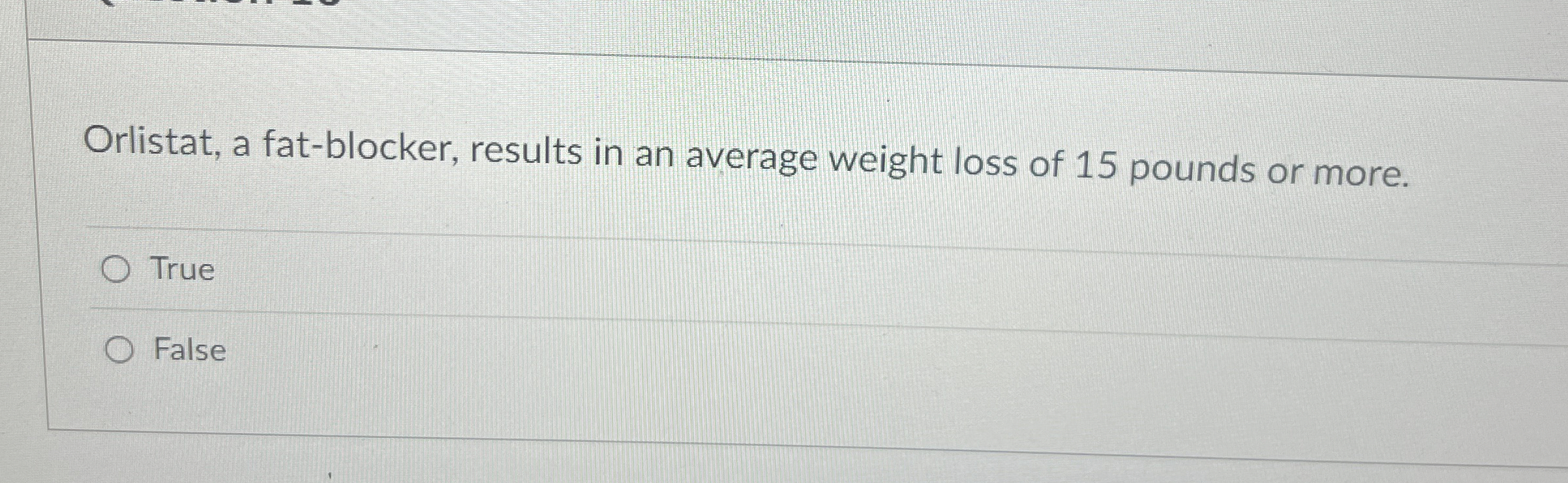 Solved Orlistat, a fatblocker, results in an average weight