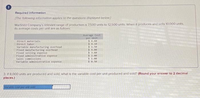 Solved Required information The following information | Chegg.com